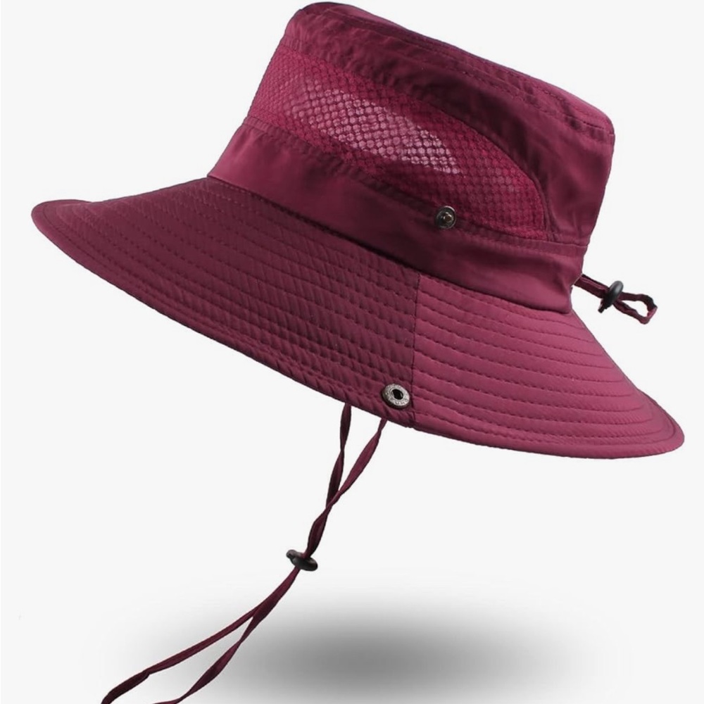 Sun Outdoor Bucket Hat Wine Red